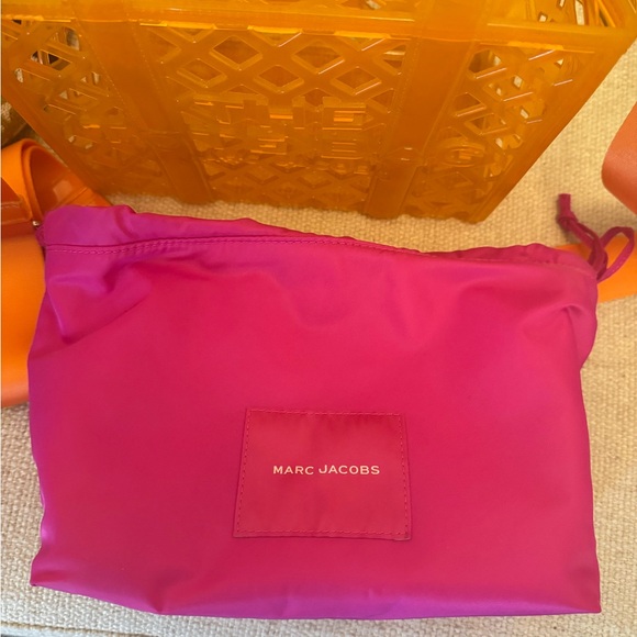 Marc Jacobs Vibrant Orange and Pink Tote - Picture 3 of 6